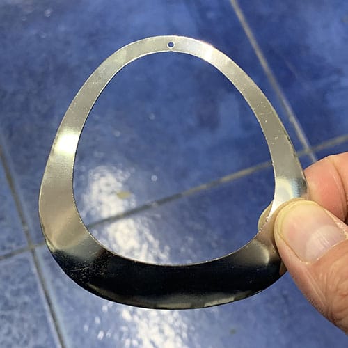 LÁGRIMA PLATEADA 80X77MM - Imagen 2