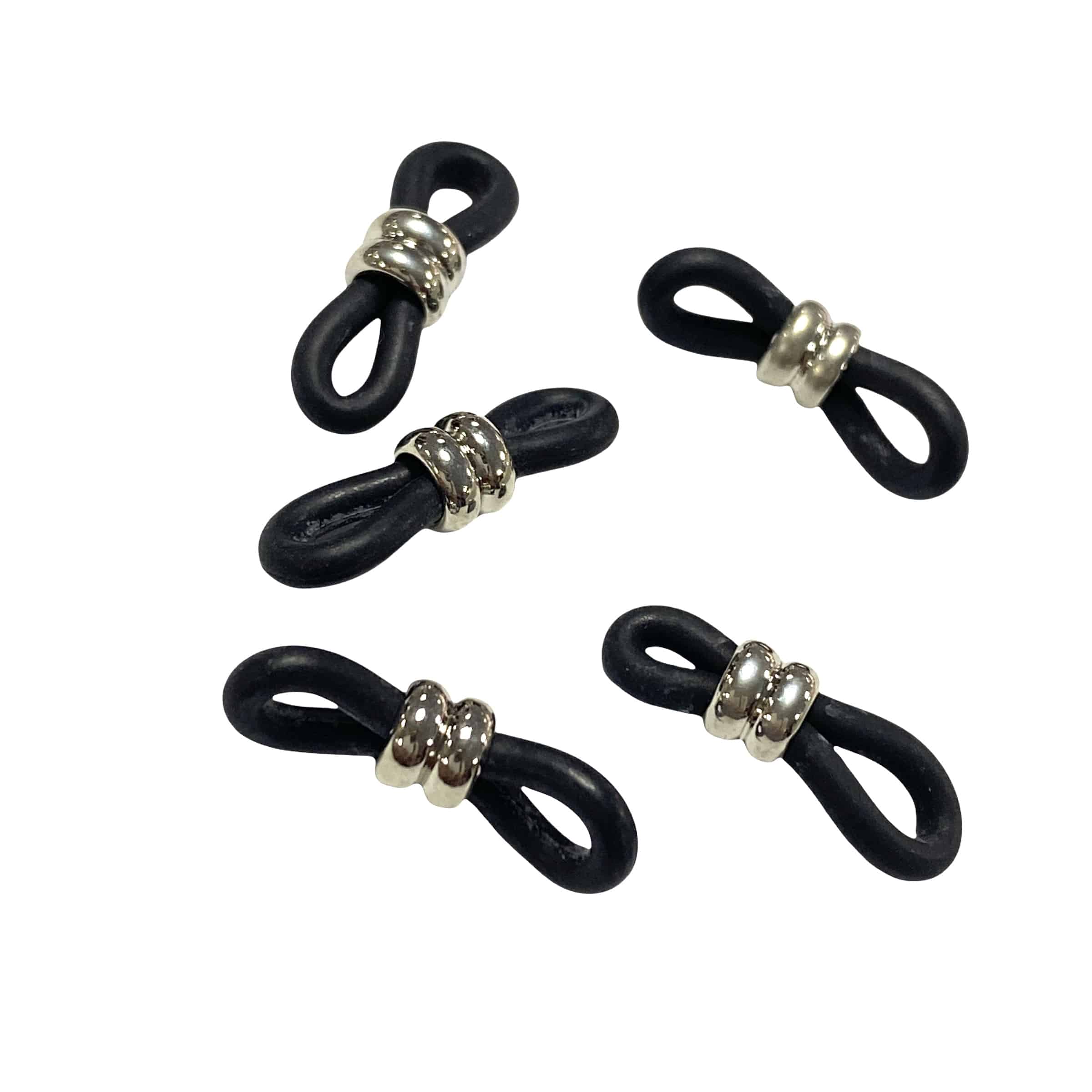 ENGANCHE DE GOMA PLATEADO PARA GAFAS