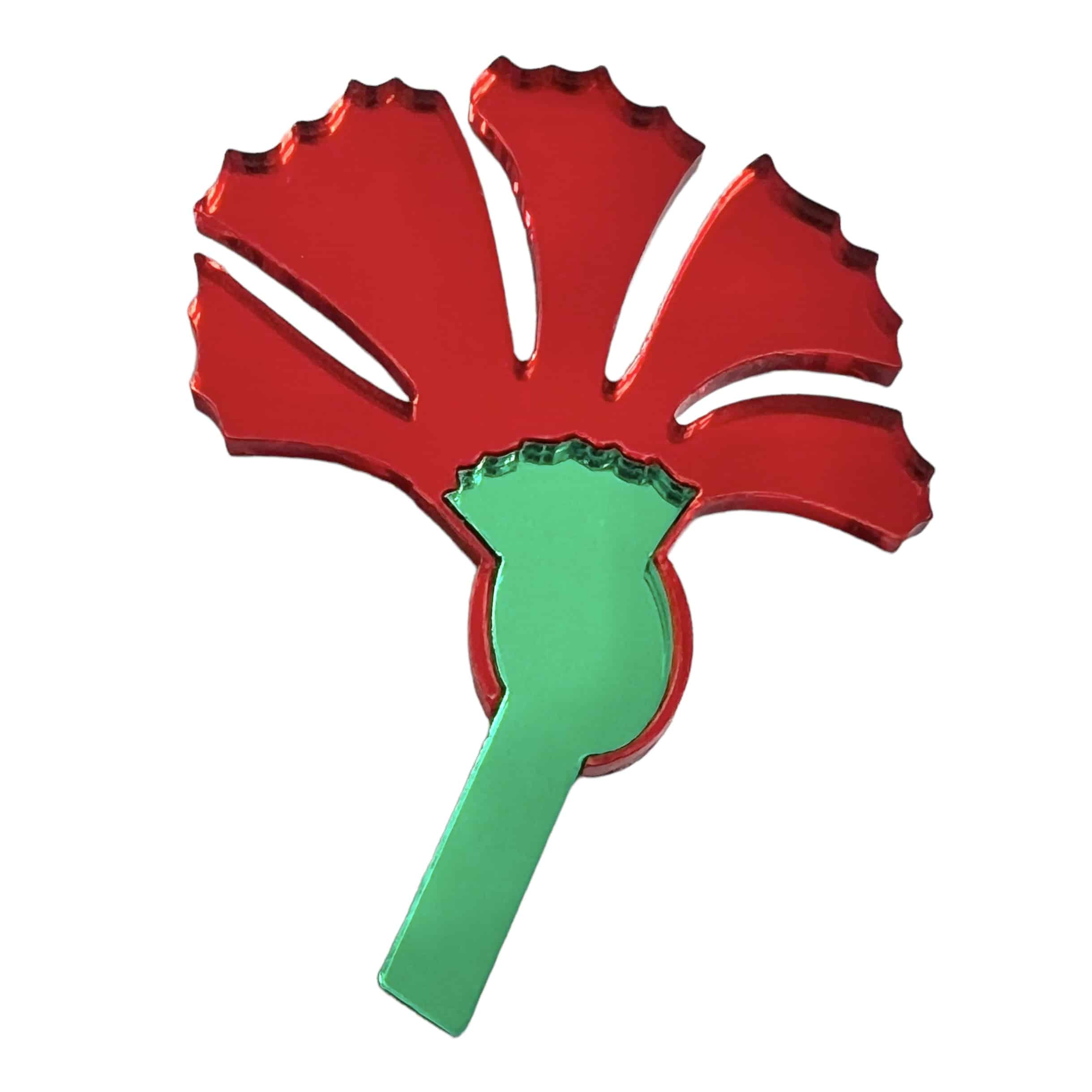 CLAVEL DE METACRILATO ROJO