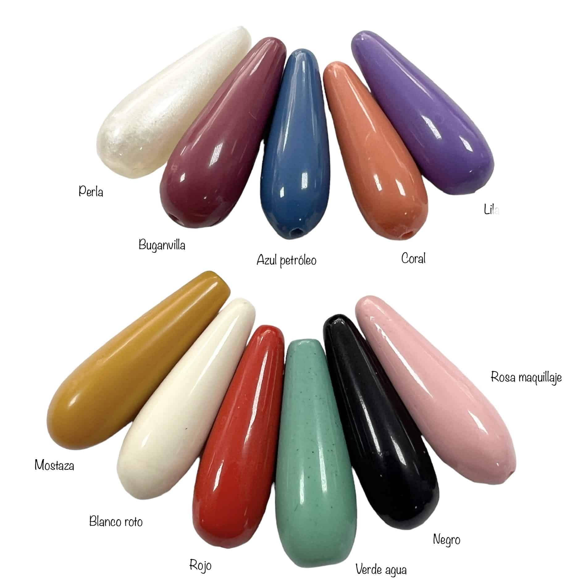 LAGRIMA RESINA 25MM AP019 (COLORES) - Imagen 2