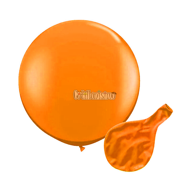 Piñata Globo Naranja Fluo 24 Pulgadas