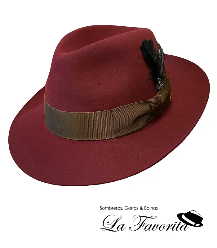 Sombrero Fedora fieltro con pluma – Fernández y Roche