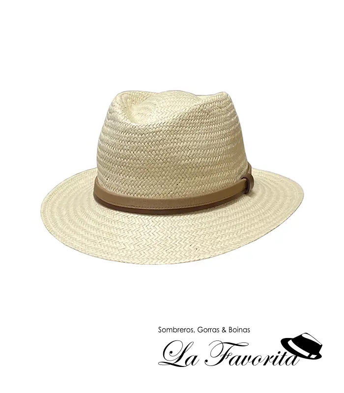 Sombrero verano flexible cinta cuero tela – Miralles