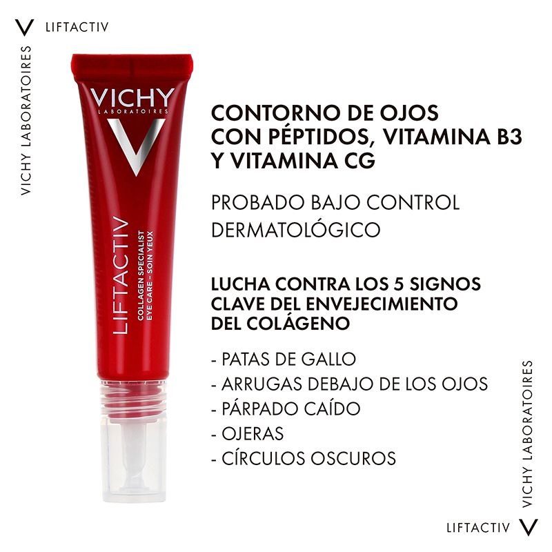 Vichy Liftactiv Collagen Specialist Contorno de Ojos 15ml - Imagen 6