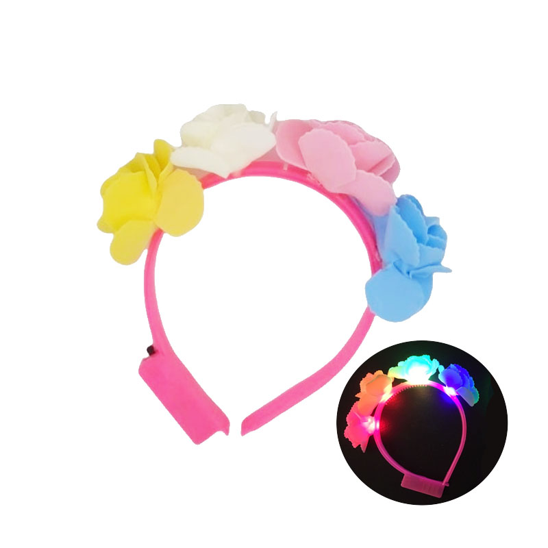 Vincha con Flores Goma Eva (LED)