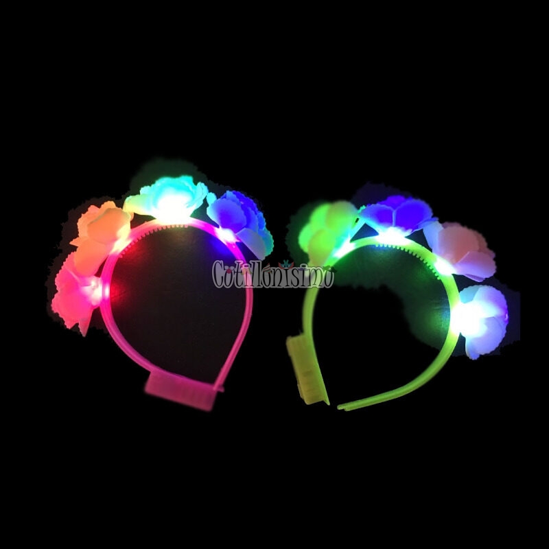 Vincha con Flores Goma Eva (LED) - Imagen 2