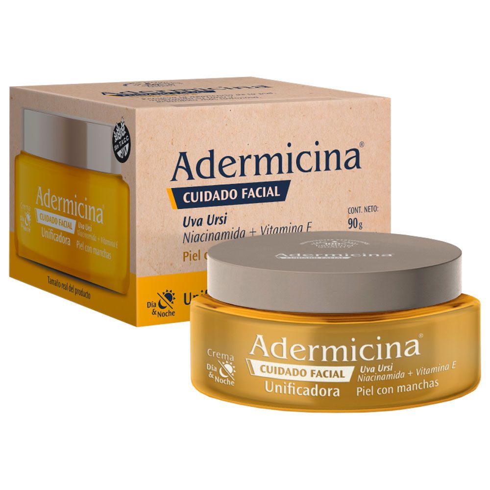 ADERMICINA UNIFICADORA CUIDADO FACIAL PIEL CON MANCHAS X 90 GRAMOS