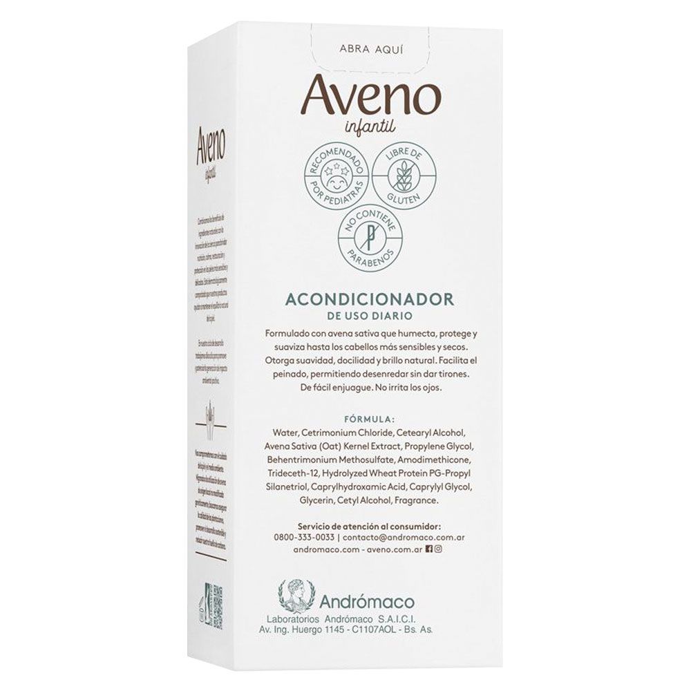 AVENO INFANTIL ACONDICIONADOR X 250 - Imagen 3