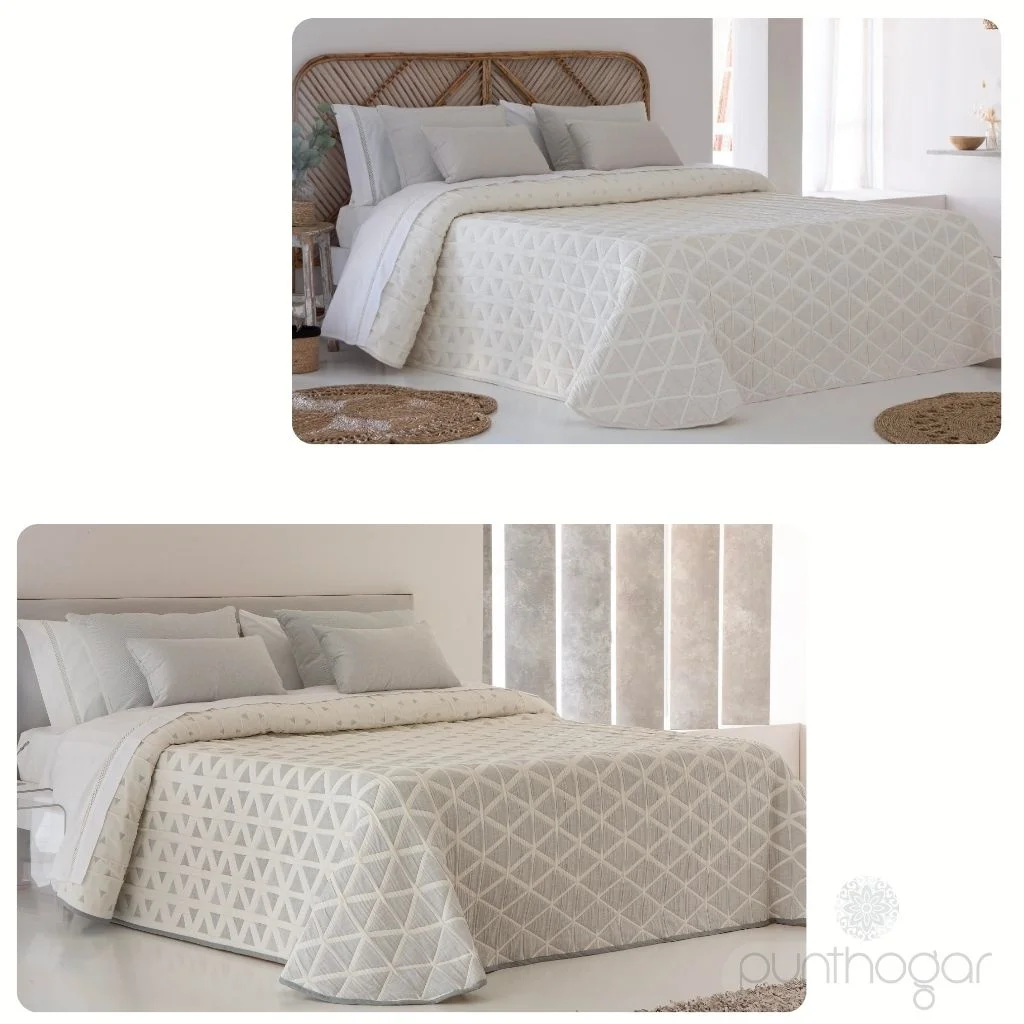 Colcha piqué reversible NILO de JVR