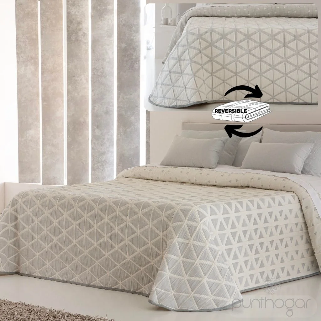 Colcha piqué reversible NILO de JVR - Imagen 4