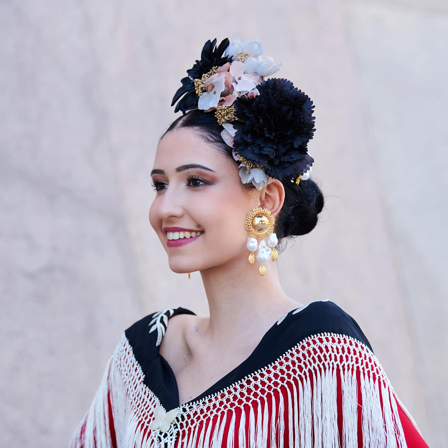 PENDIENTES DE FLAMENCA DORADOS - Imagen 2