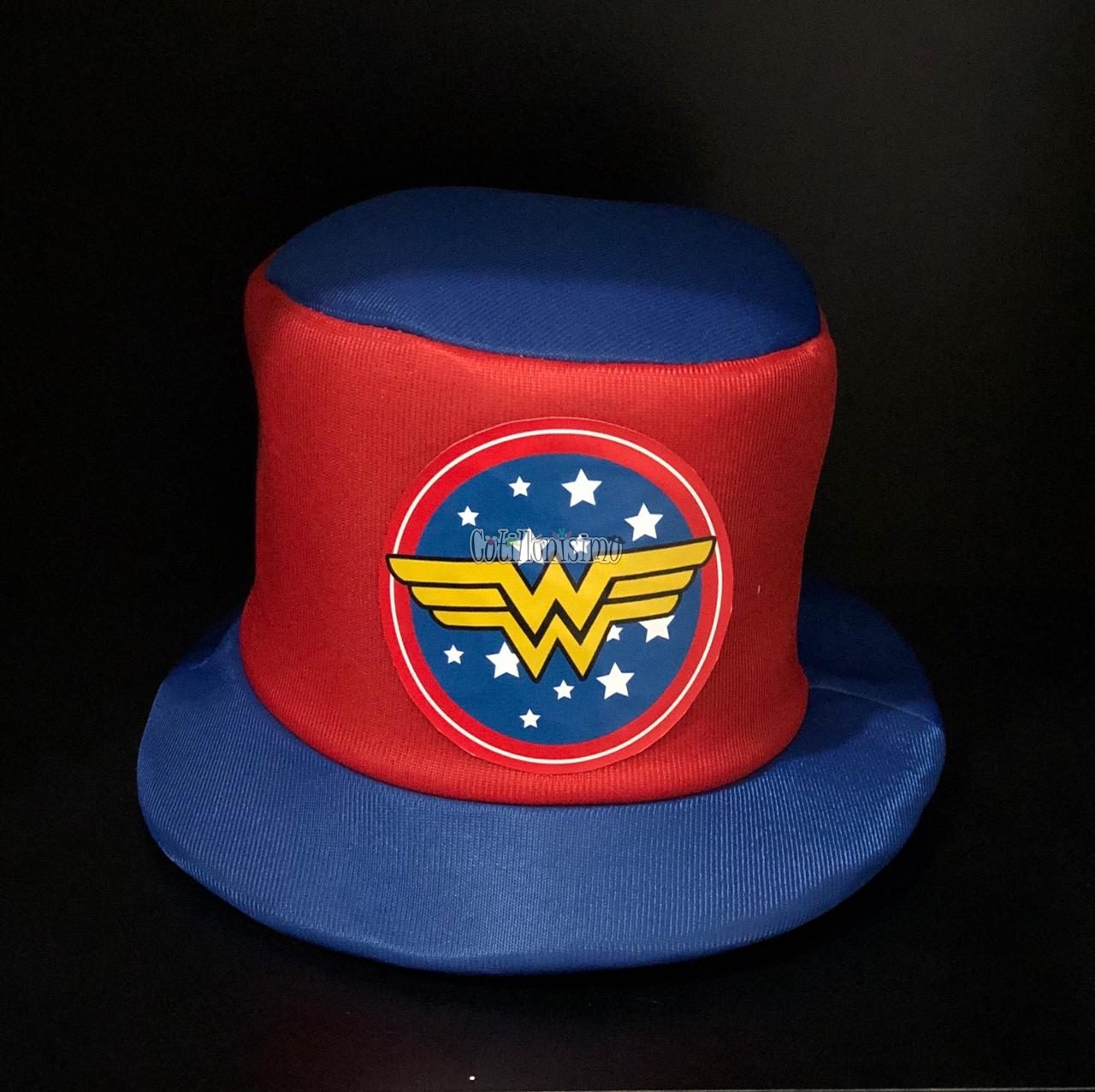 Sombrero Galera Jersey Superheroe MUJER MARAVILLA