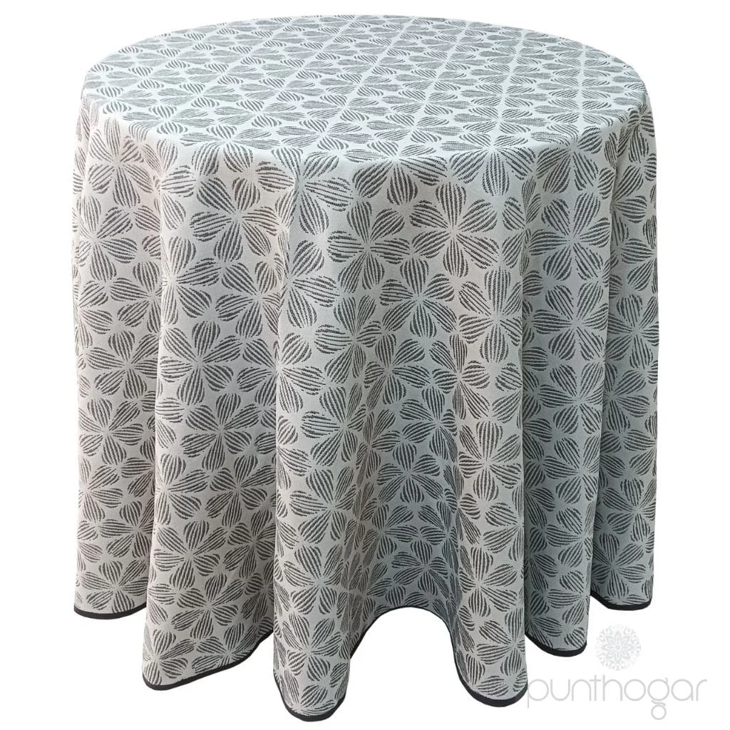 Falda mesa camilla fina FLORENS | Pétalos de margaritas - Imagen 4