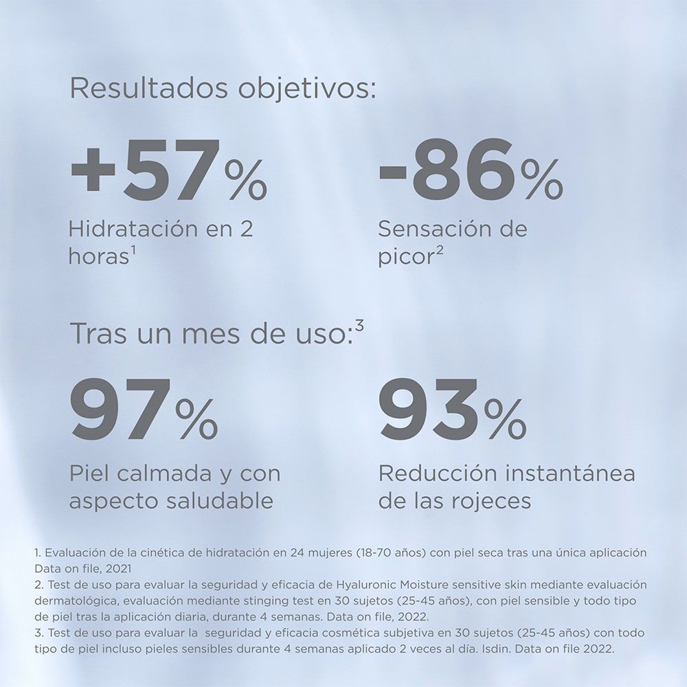 ISDIN ISDINCEUTICS PREVENT HYALURONIC MOISTURE PIEL SENSIBLE CREMA HIDRATANTE X 50 GRAMOS - Imagen 3