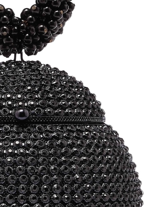 BOLSO BOMBONERA DE FIESTA DELHI NEGRO - Imagen 4