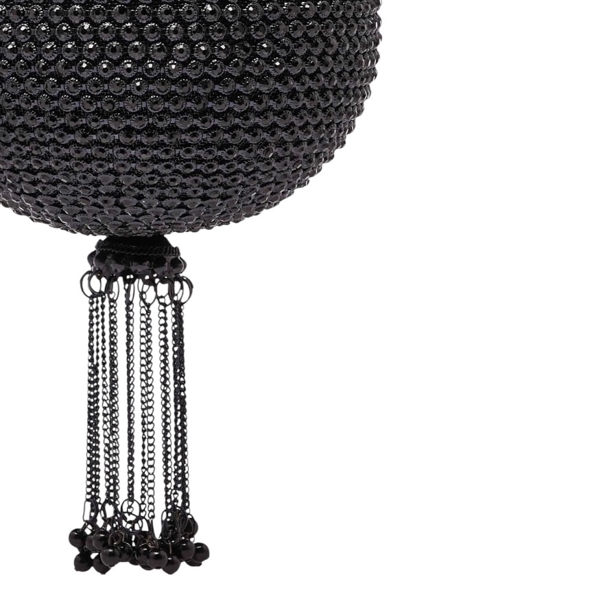 BOLSO BOMBONERA DE FIESTA DELHI NEGRO - Imagen 2