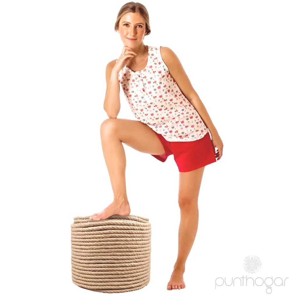 Pijama mujer sin mangas Leniss 7071 | Estampado del mar