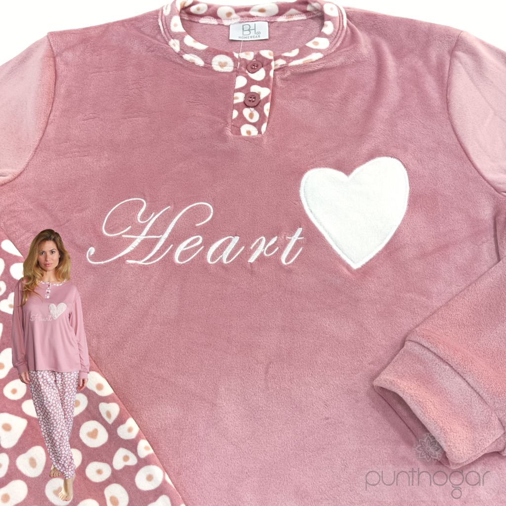 Pijama mujer terciopelo MEGAN marca B&H - Imagen 2