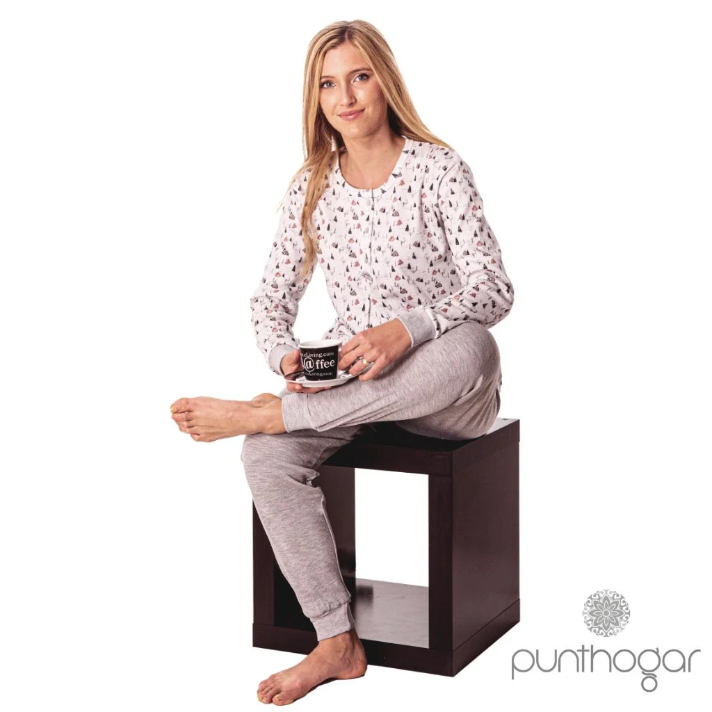 Pijama invierno mujer con felpa 40055 marca Leniss