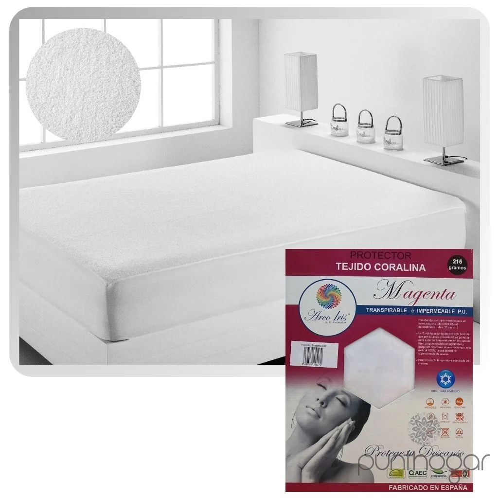 Protector de colchón MAGENTA de coralina